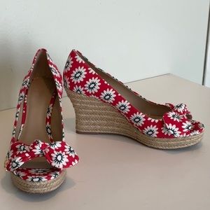 Tory Burch Wedge Espadrilles NEW in box